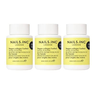 Nails.INC Lemon Scented Nail Polish Remover Pot Trio