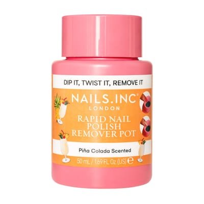 Nails.INC Piña Colada Scented Rapid Nail Polish Remover Pot