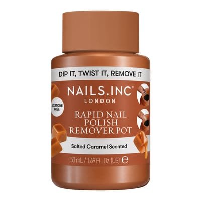 Nails.INC Salted Caramel Scented Rapid Nail Polish Remover Pot