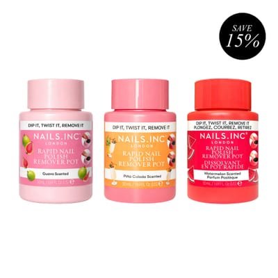 Nails.INC Summer Scents Rapid Nail Polish Remover Pot Trio