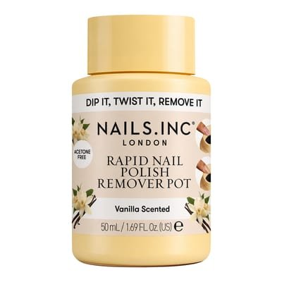 Nails.INC Vanilla Scented Rapid Nail Polish Remover Pot