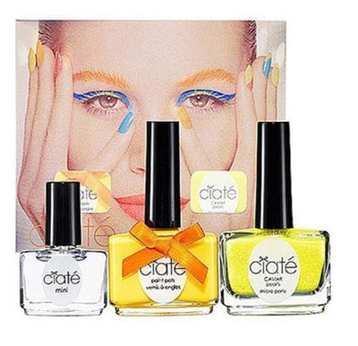 Ciate Ciate Corrupted Neon Manicure Gift Set 13.5ml Neon Orange Nail Polish + 10g Neon Glitter + 5ml Black Light Top Coat
