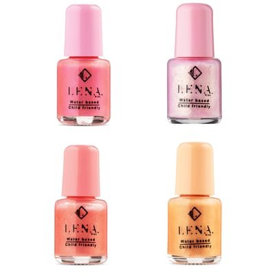 LENA NAIL POLISH DIRECT LENA Kids Peel-Off Nail Polish Bundle of 4 Set 02