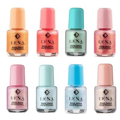 LENA NAIL POLISH DIRECT LENA Kids Peel-Off Nail Polish Bundle of 8