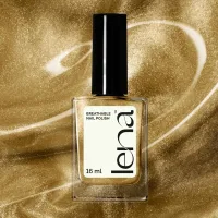 LENA LENA Breathable Nail Polish – Dripping In Gold - LE37