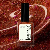 LENA LENA Breathable & Water-Permeable Halal Nail Polish with Glitter – Glitter-ati - LE111