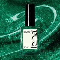 LENA LENA Breathable & Water-Permeable Halal Nail Polish with Glitter – Palestinian Pizzazz - LE246