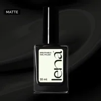 LENA LENA Matte Breathable Nail Polish – Nails Black…Coffee Light - LE71
