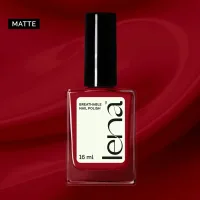 LENA LENA Matte Breathable Nail Polish – Red-Soled Stilettos - LE72