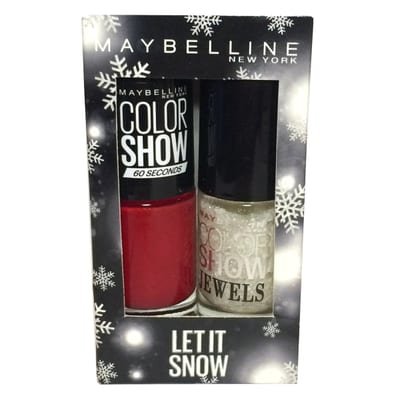 Maybelline Maybelline Let it Snow Nail Polish - 353 Red , Precious Pearl