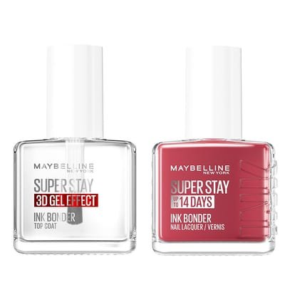 Maybelline Maybelline Superstay Ink Really Rosy & Bonder Top Coat Nail Polish Duo Bundle