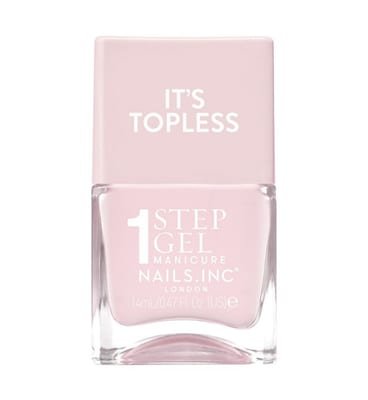 Nails Inc Nails Inc Nails.inc It's Topless 1 Step Gel Nail Polish Frankie Sheer Nude Pink 14ml
