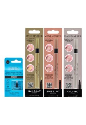 Nails.INC (US) Metallic Mani 4-Piece Nail Set