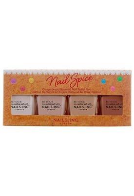 Nails.INC (US) Nail Spice 4-Piece Gingerbread-Scented Nail Polish Set