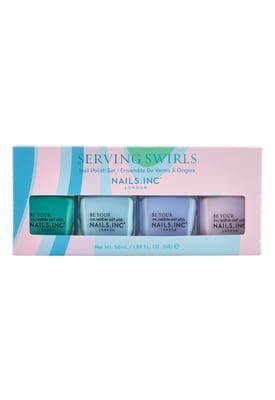 Nails.INC (US) Serving Swirls 4-Piece Nail Polish Set