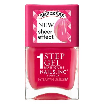 Nails.INC (US) Nails.INC x Smucker’s® Raspberry Red-y - It’s Topless Jelly Effect 1-Step Gel-Like Scented Nail Polish