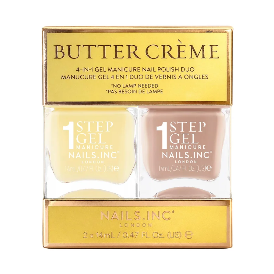 Nails.INC Butter Crème Nail Polish Duo - 1-Step Gel It's Topless