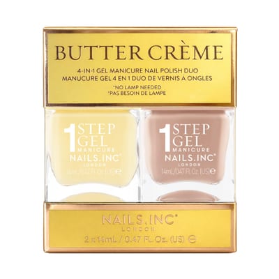 Nails.INC Butter Crème Nail Polish Duo - 1-Step Gel It's Topless