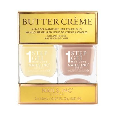 Nails.INC Butter Crème Nail Polish Duo - 1-Step Gel It's Topless