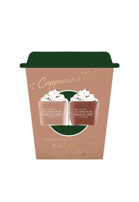 Nails.INC Cappuccino To Go Nail Polish Duo