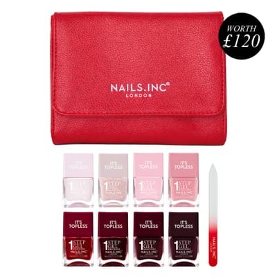 Nails.INC Essential Mani Wardrobe 10-Piece Set - 1-Step Gel It's Topless Nail Polish