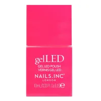 Nails.INC gelLED Nail Polish – Flamingo Dreams, Bright Neon Pink