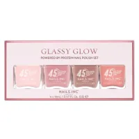 Nails.INC Glassy Glow Nail Polish Set - 45 Second Speedy Gloss