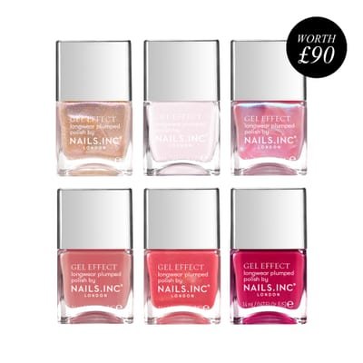 Nails.INC Guava Glow 6-Piece Gel Effect Nail Polish Set