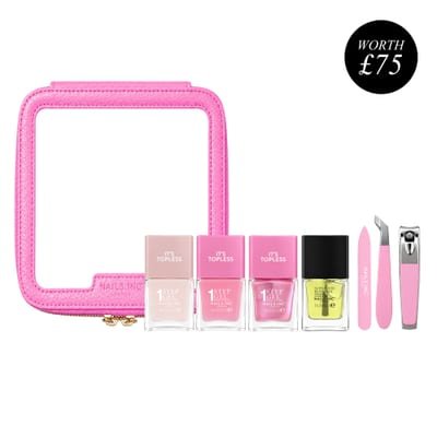 Nails.INC Jet Set Minis 8-Piece Travel-Size Set - 1-Step Gel It's Topless Nail Polish