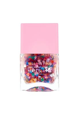 Nails.INC Kissing In Kensington Rainbow Heart Topper Nail Polish