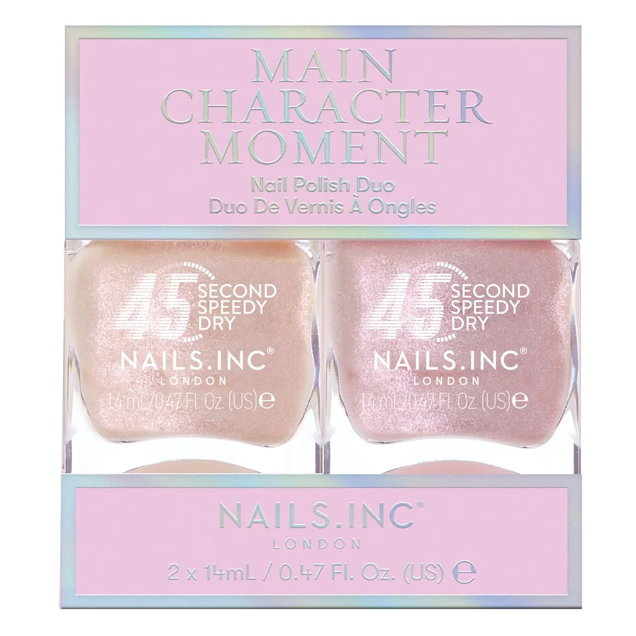 Nails.INC Main Character Moment Nail Polish Duo - 45 Second Speedy Gloss