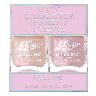 Nails.INC Main Character Moment Nail Polish Duo - 45 Second Speedy Gloss
