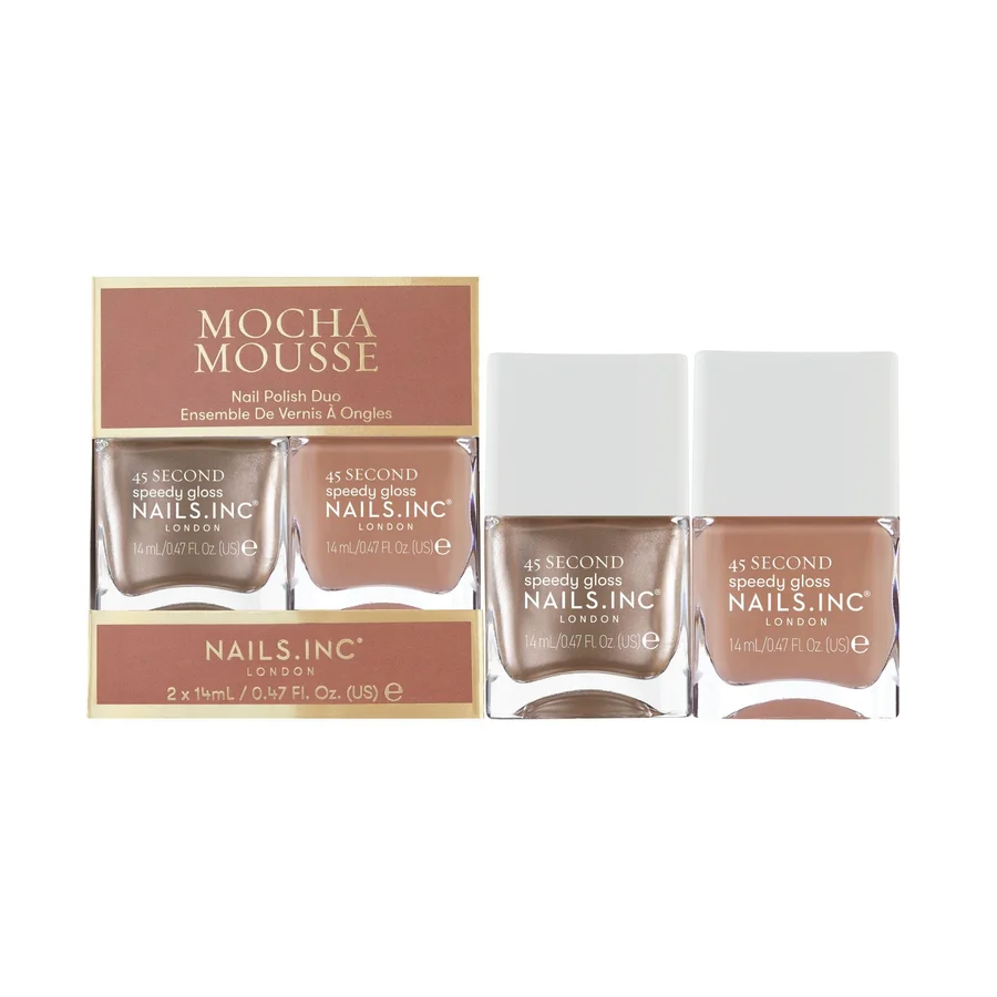 Nails.INC Mocha Mousse Nail Polish Duo