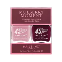 Nails.INC Mulberry Moment Nail Polish Duo - 45 Second Speedy Gloss