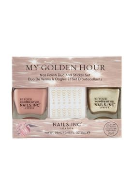 Nails.INC My Golden Hour Nail Polish and Nail Stickers Duo