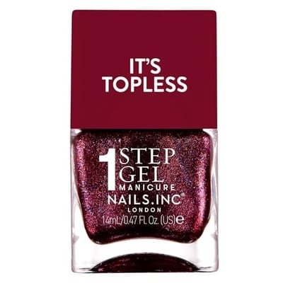Nails.INC Scarlett – 1-Step Gel It's Topless Nail Polish