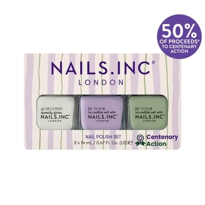 Nails.INC Nails.INC x Centenary Action Suffragette Stripes Nail Polish Set