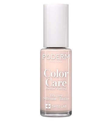Poderm Poderm Color Care Repairing Nail Polish Powder Pink (8Ml) - Permeable To Serums Uv Protect Tea Tree And Silicium