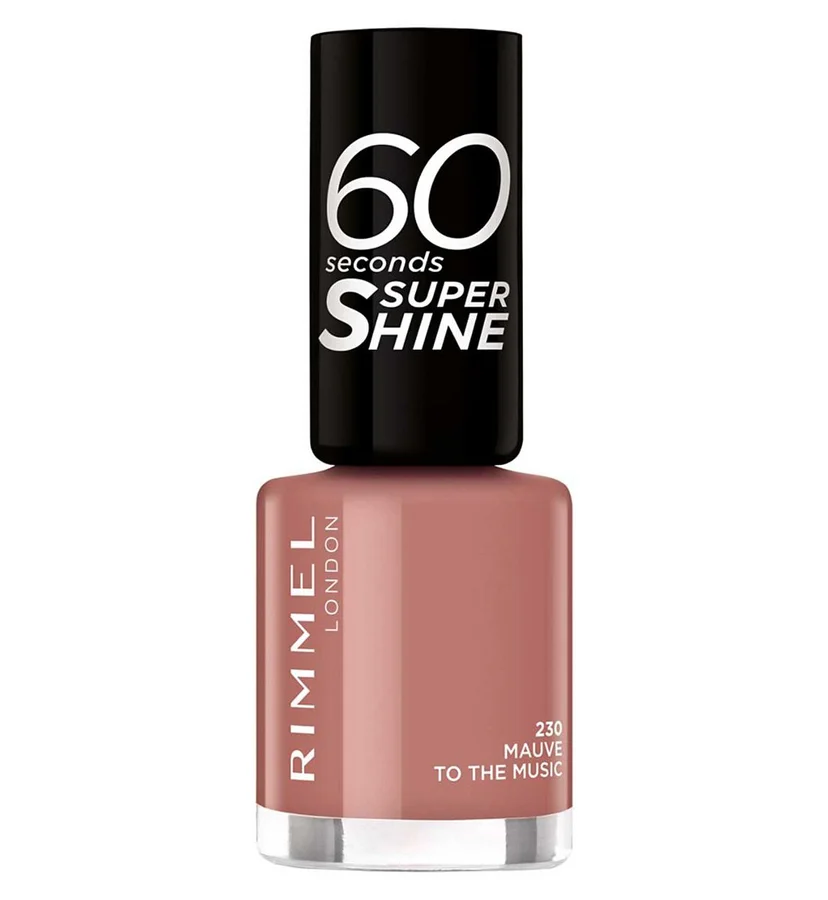 Rimmel Rimmel 60 Seconds Super Shine Nail Polish – 230 Mauve To The Music