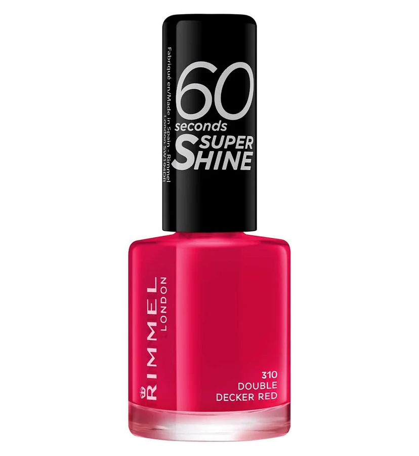 Rimmel Rimmel 60 Seconds Super Shine Nail Polish – 310 Double Decker Red