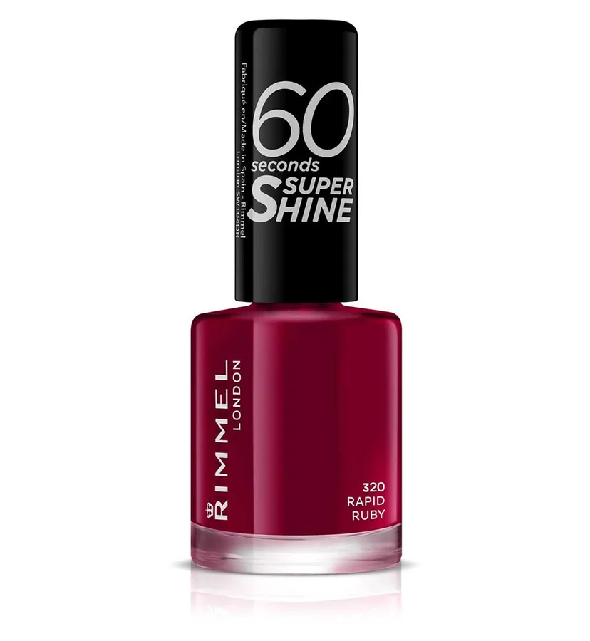 Rimmel Rimmel 60 Seconds Super Shine Nail Polish – 320 Rapid Ruby