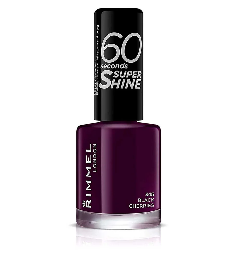 Rimmel Rimmel 60 Seconds Super Shine Nail Polish – 345 Black Cherries