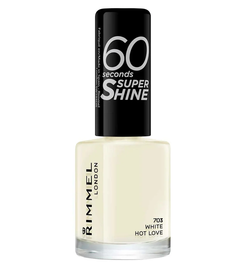 Rimmel Rimmel 60 Seconds Super Shine Nail Polish – 703 White Hot Love