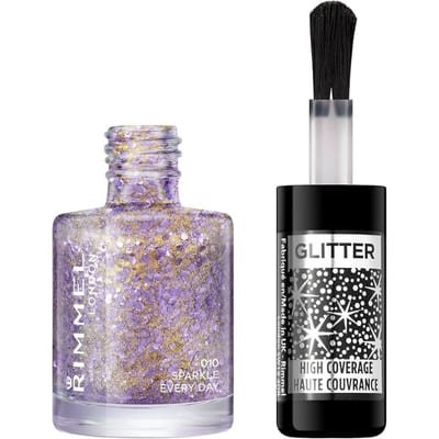 Rimmel Rimmel Glitter Medium Coverage Nail Polish - 010 Sparkle Every Day