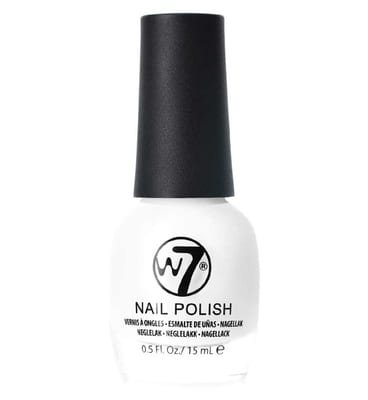 W7 W7 Nail Polish White 15ml