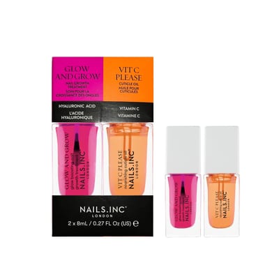 Nails.INC Glow And Grow X Vit C Please Nail Treatment Duo