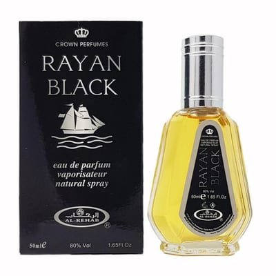 Al-Rehab Rayan Black 50ml EDP Spray by Al Rehab (Crown Perfumes)