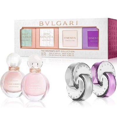 Bvlgari Bvlgari (L) 4 x 5ml Mini EDP Rose Goldea Blossom Delight + EDT Rose Goldea Blossom Delight + EDT Omnia Crystalline + EDT Omnia Amethyste
