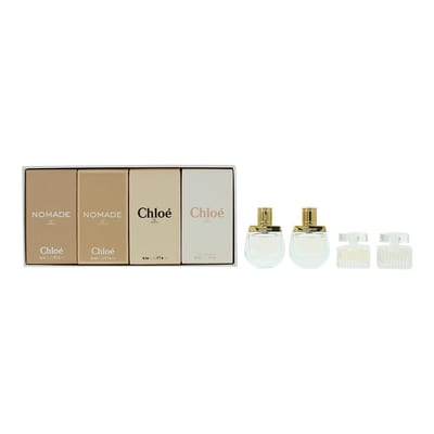 Chloé Chloé Mini Fragrances Gift Set 4 Pieces (This gift set contains: 1x 5ml Nomade EDT 1x 5ml Nomade EDP 1x 5ml Chloe EDP 1x 5ml Chloe EDT)