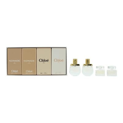 Chloé Chloé Mini Fragrances Gift Set 4 Pieces (This gift set contains: 1x 5ml Nomade EDT 1x 5ml Nomade EDP 1x 5ml Chloe EDP 1x 5ml Chloe EDT)